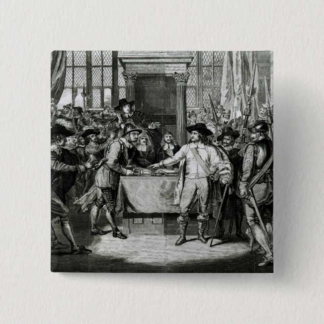 Oliver Cromwell Button (Front)