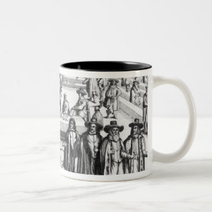 Oliver Cromwell Dissolving The Parliament Two-Tone Coffee Mug