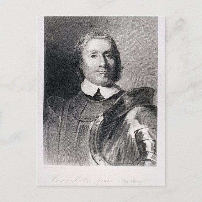 Oliver Cromwell , Lord Protector of England Postcard (Front)