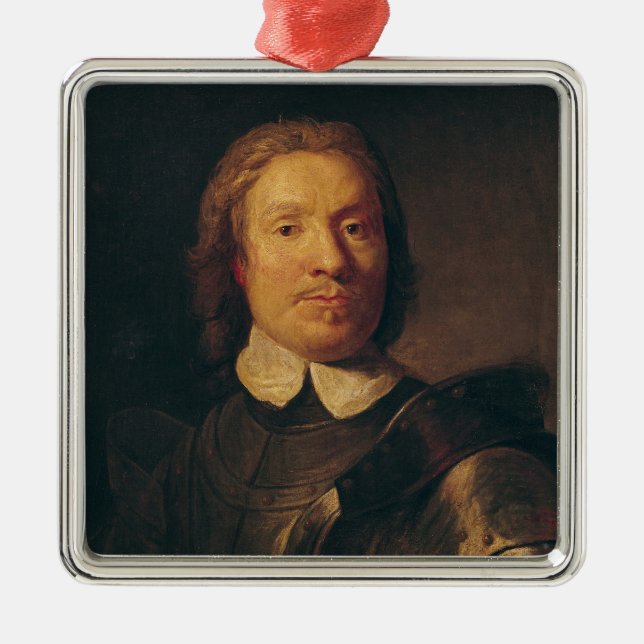 Oliver Cromwell Metal Ornament (Front)
