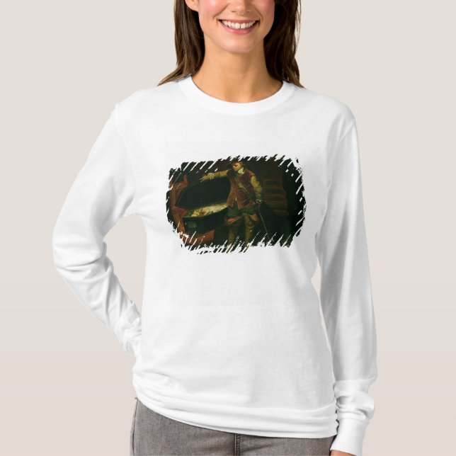 Oliver Cromwell  with the Coffin of Charles I T-Shirt (Front)
