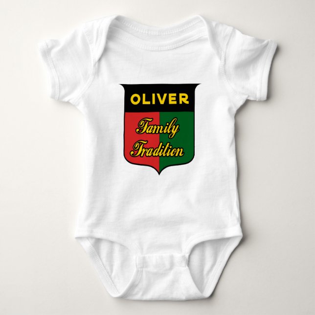 Oliver Family Tradition Baby Bodysuit (Front)