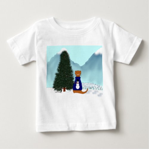 Oliver Finds His Christmas Tree Baby T_Shirt