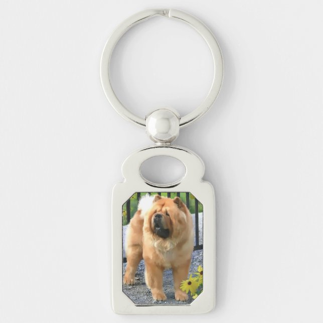 OLIVER heARTdog chow keychain (Front)