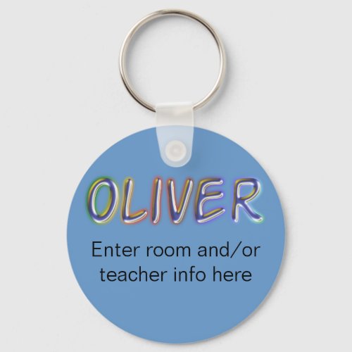 Oliver Name Tag Key chain