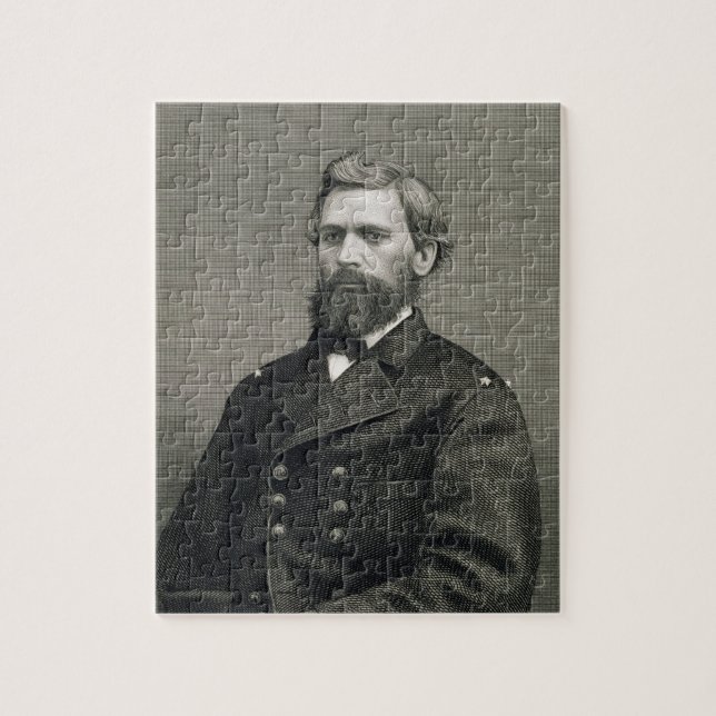 Oliver Otis Howard (1830-1909), engraved by Robert Jigsaw Puzzle (Vertical)