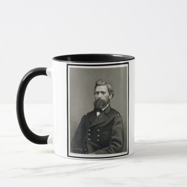 Oliver Otis Howard (1830-1909), engraved by Robert Mug (Left)