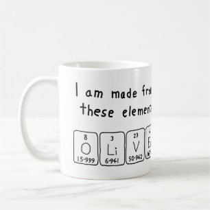 Oliver periodic table name mug