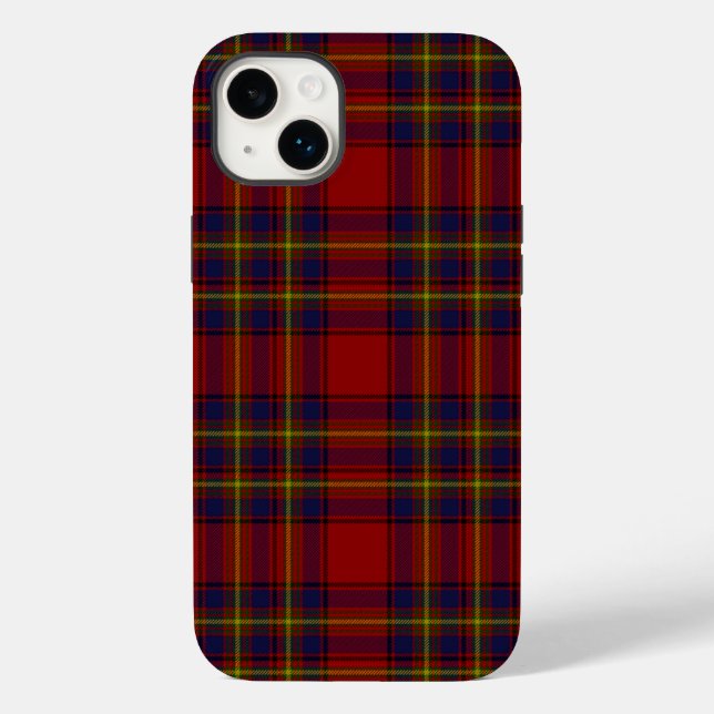 Oliver tartan red yellow blue plaid Case-Mate iPhone case (Back)