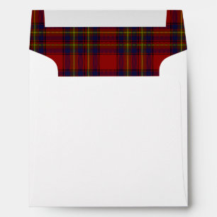 Oliver tartan red yellow blue plaid envelope