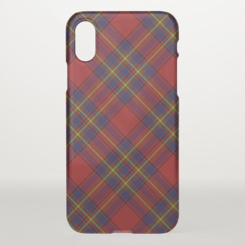 Oliver tartan red yellow blue plaid iPhone XS case