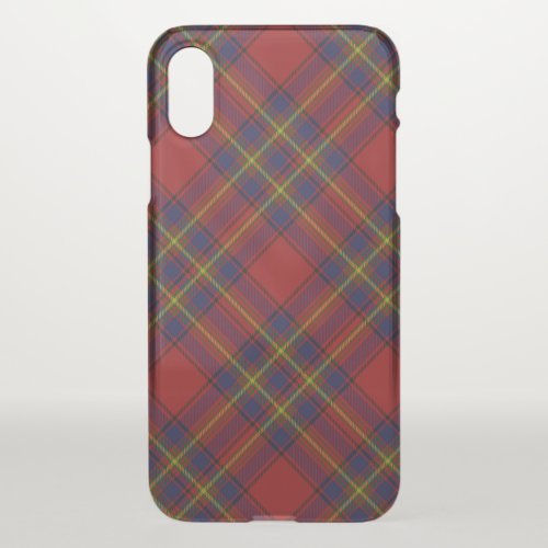 Oliver tartan red yellow blue plaid iPhone x case