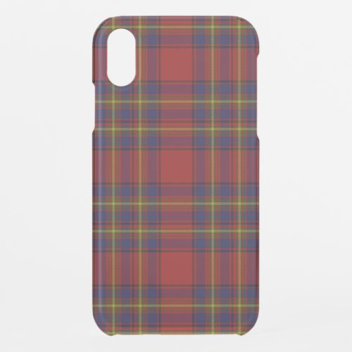 Oliver tartan red yellow blue plaid iPhone XR case
