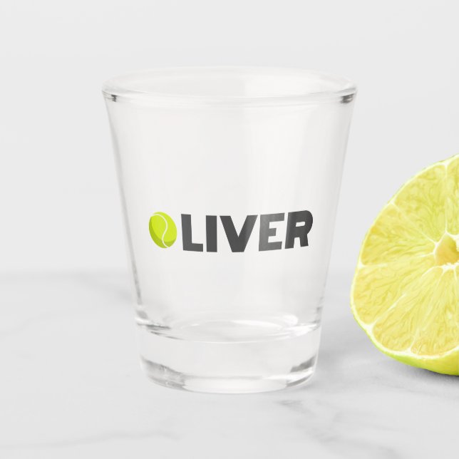 Oliver Tennis Shot Glass (Front)
