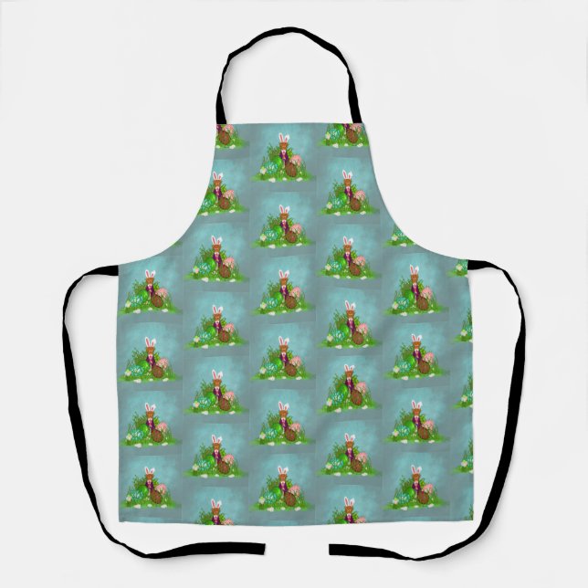 Oliver The Otter and the Great Easter Egg Hunt Apron (Front)