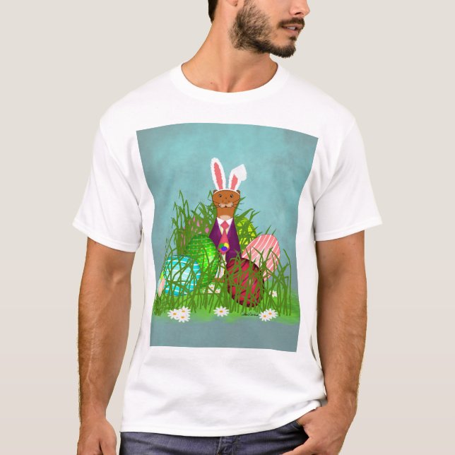 Oliver The Otter and the Great Easter Egg Hunt T-Shirt (Front)