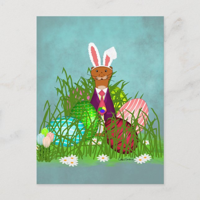 Oliver The Otter and the Great Easter Egg Postcard (Front)