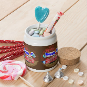 Oliver The Otter is 6 Years Old! Happy Birthday Candy Jar