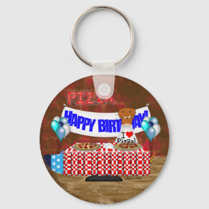 Oliver The Otter is 6 Years Old! Happy Birthday Keychain