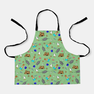 Oliver The Otter Summer Beach Vacation Pattern Apron