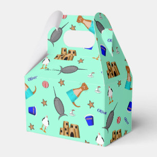 Oliver The Otter Summer Beach Vacation Pattern Favor Boxes