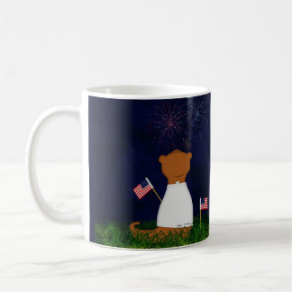 Oliver The Otter Watching Fireworks Coffee Mug