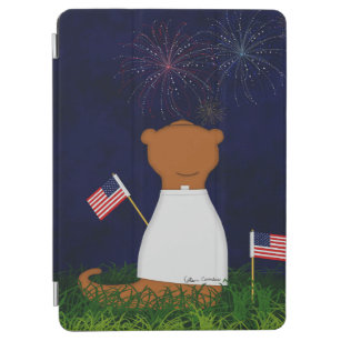 Oliver The Otter Watching Fireworks iPad Air Cover