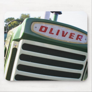 Oliver tractor decal colorful mousepad gift idea