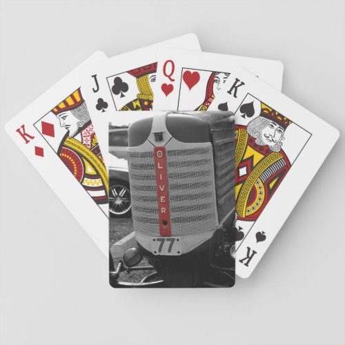 Oliver Tractor Poker Cards