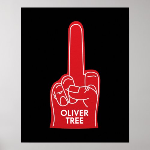 Oliver Tree Foam Finger Poster