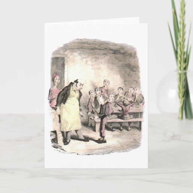 Oliver Twist Asks for More Card (Front)