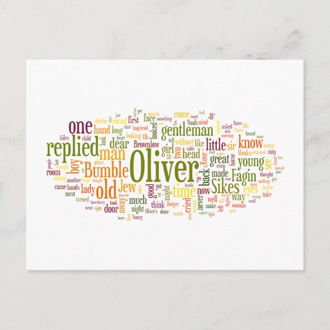 Oliver Twist Postcard (Front)