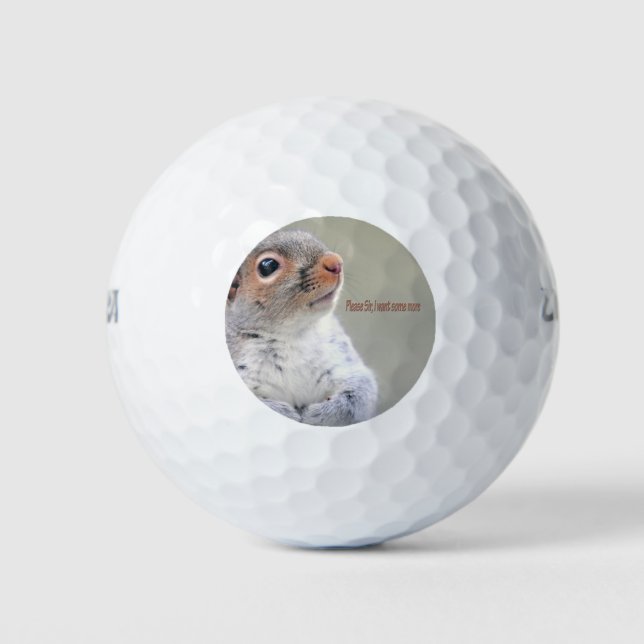 Oliver Twist Squirrel Golf Balls (Front)