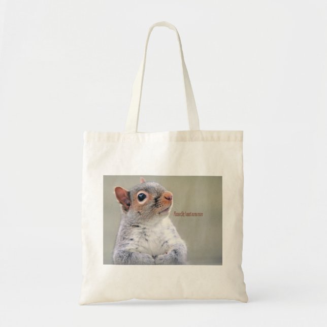 Oliver Twist Squirrel Tote Bag (Front)