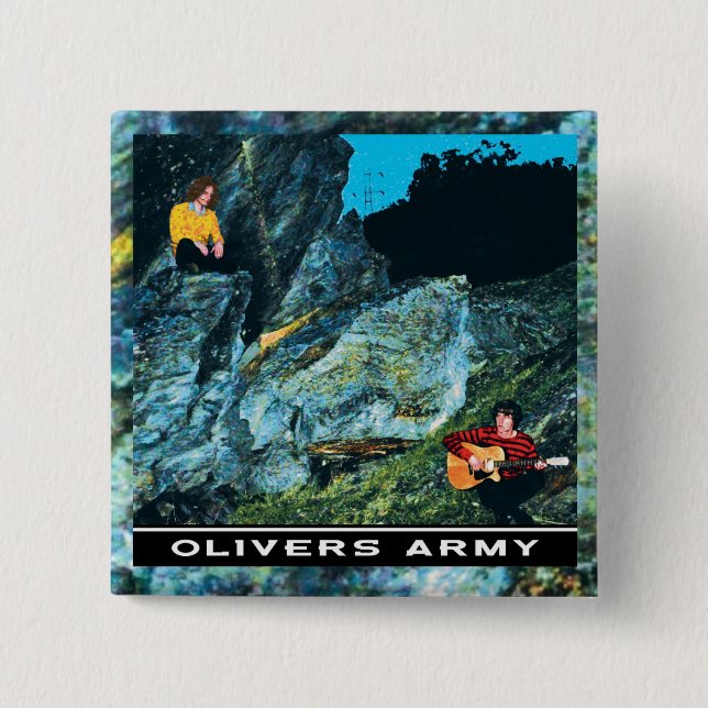 Olivers Army EP Cover Badge Button (Front)