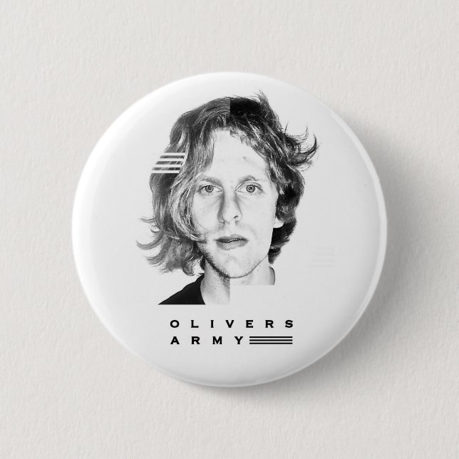 Olivers Army Face Decal Badge Button (Front)