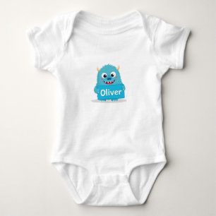 Oliver's Fuzzy Friend Baby Bodysuit