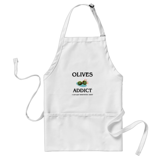 Olives Addict Adult Apron (Front)