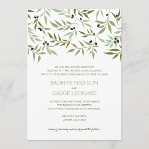 Olives and Green Laurels Invitation