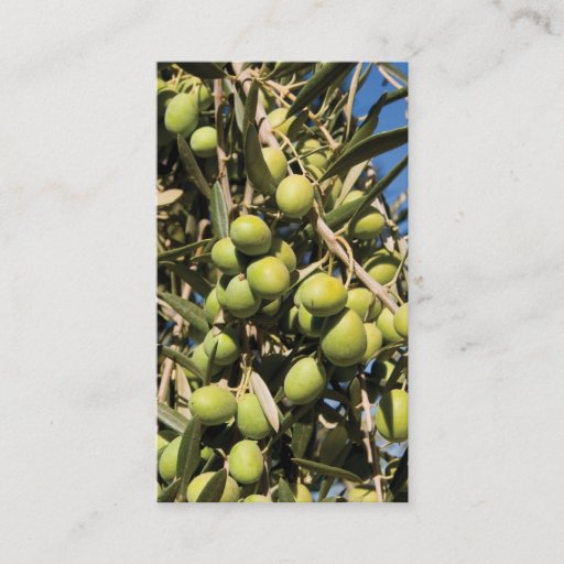 Customizable Olives business card