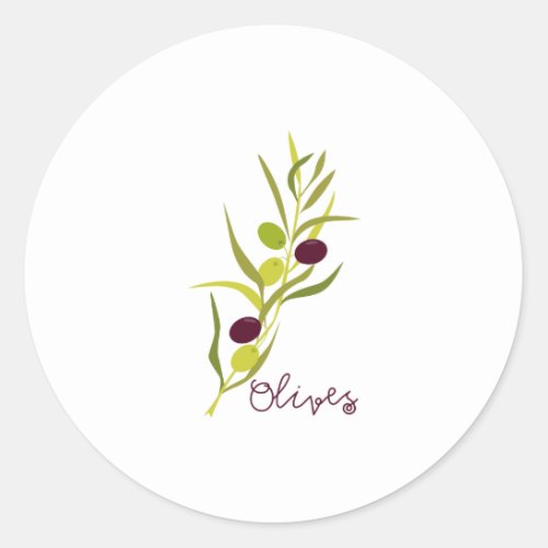 Olives Classic Round Sticker