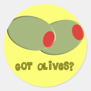 Olives Design Gifts "Got Olives?" Classic Round Sticker