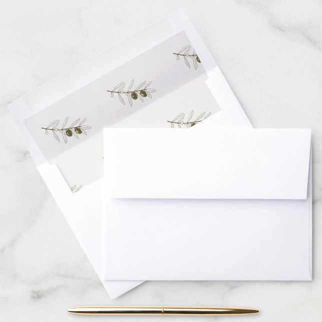 Olives  envelope liner (Desk)