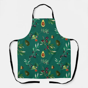 Olives,figs,avocados,Tuscany ,Mediterranean,  Apron