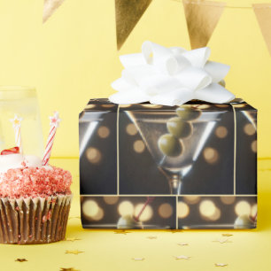 Olives In a Martini Drink Wrapping Paper