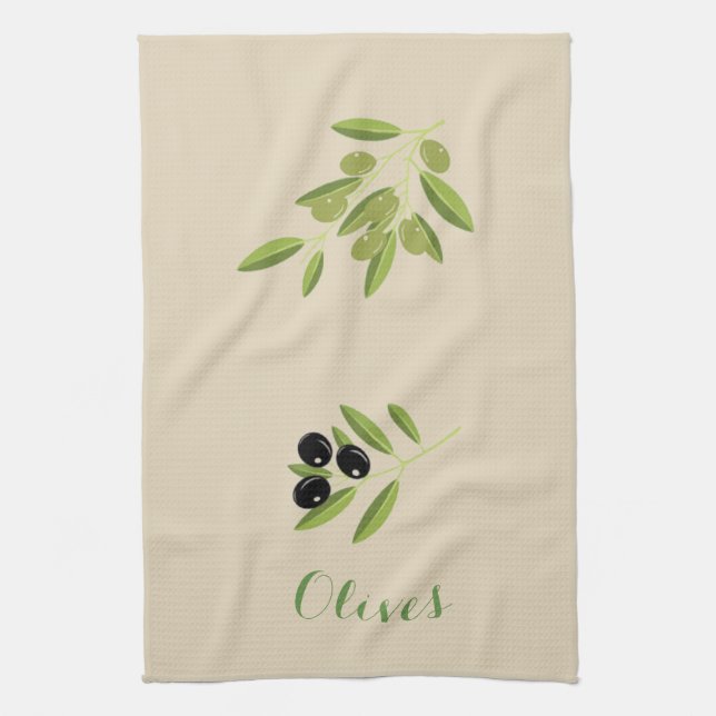 Olives Kitchen Towel (Vertical)