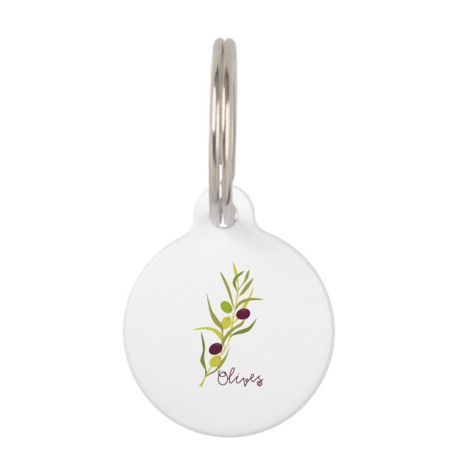 Olives Pet ID Tag (Front)