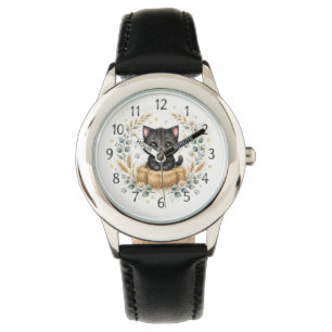 Olive's Starry Eyes Black Cat Farm Watch