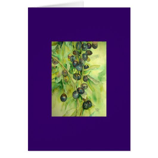 olives, summer, sun, cards (Front)