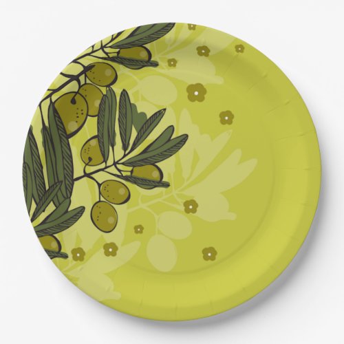 Olives Tree Tapas Party Paper Plates